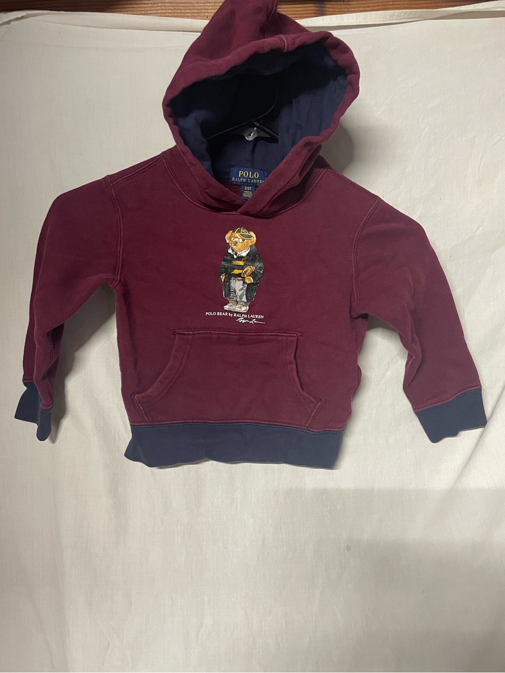 Polo Ralph Lauren Polo Bear Hoodie sz 3 3T Toddler